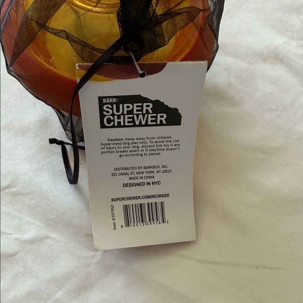 Bark Nebula Gold and Orange Dog Toy